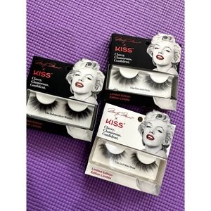 Set of 3 Marilyn Monroe x KISS Limited Edition Lashes NEW
